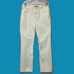LRL Lauren Jeans Co. Ralph Lauren Women's Classic Straight White Jeans Size 10